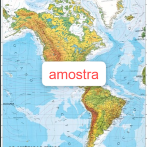 Mapa As Américas Físico