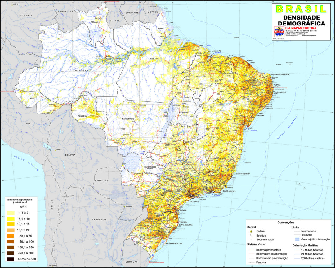 Brasil Demográfico • Bia Mapas 1668