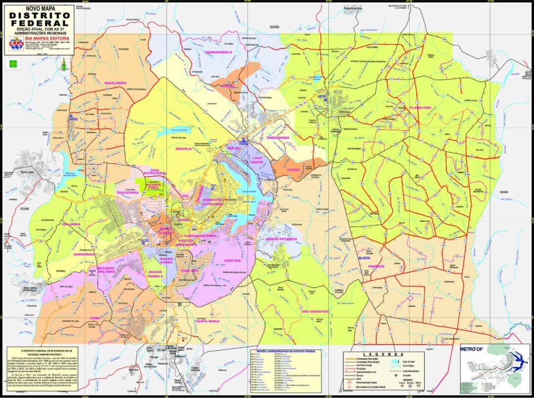 Distrito Federal Político • Bia Mapas Distrito Federal Político • Bia Mapas