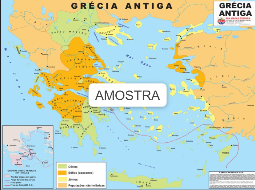 Mapa Grécia Antiga