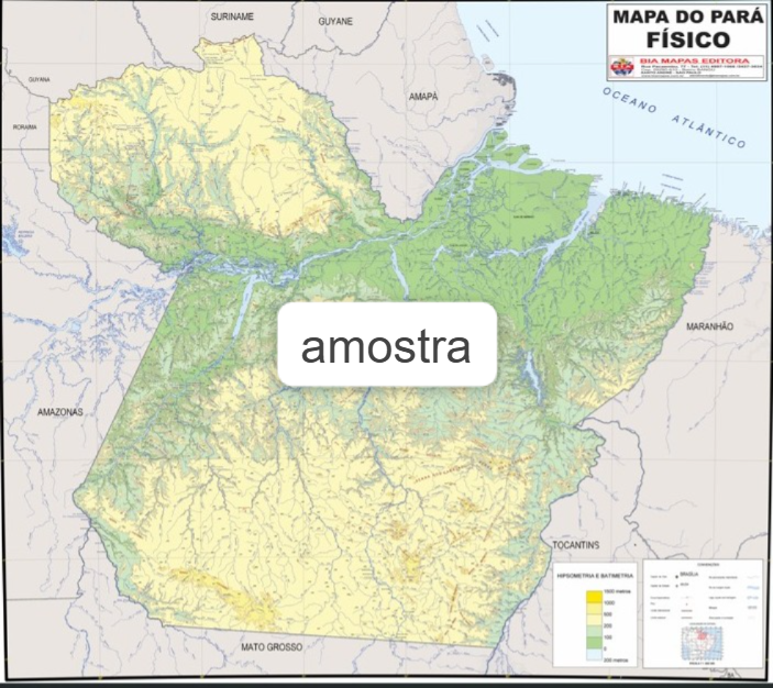 Mapa Pará Físico