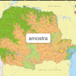 Mapa Paraná Físico