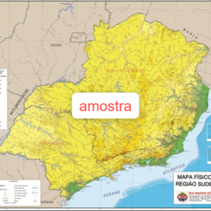Mapa Região Sudeste Físico