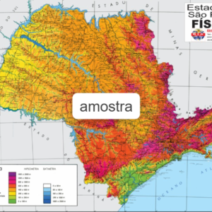 Mapa São Paulo Físico
