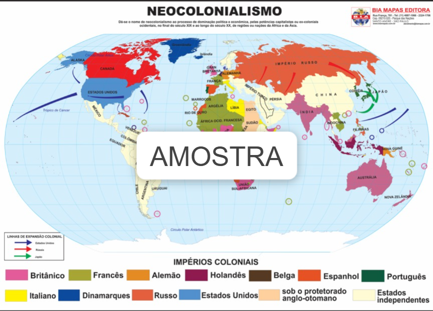 Mapa Neocolonialismo