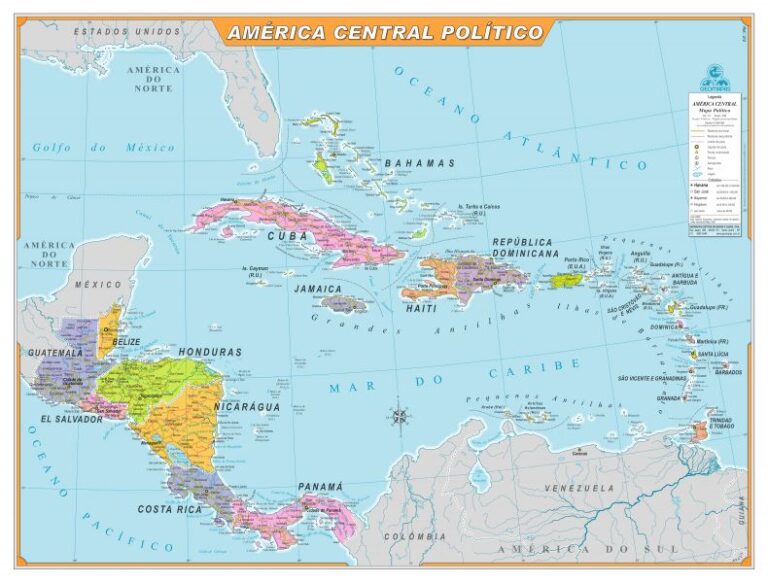 América Central Político • Bia Mapas