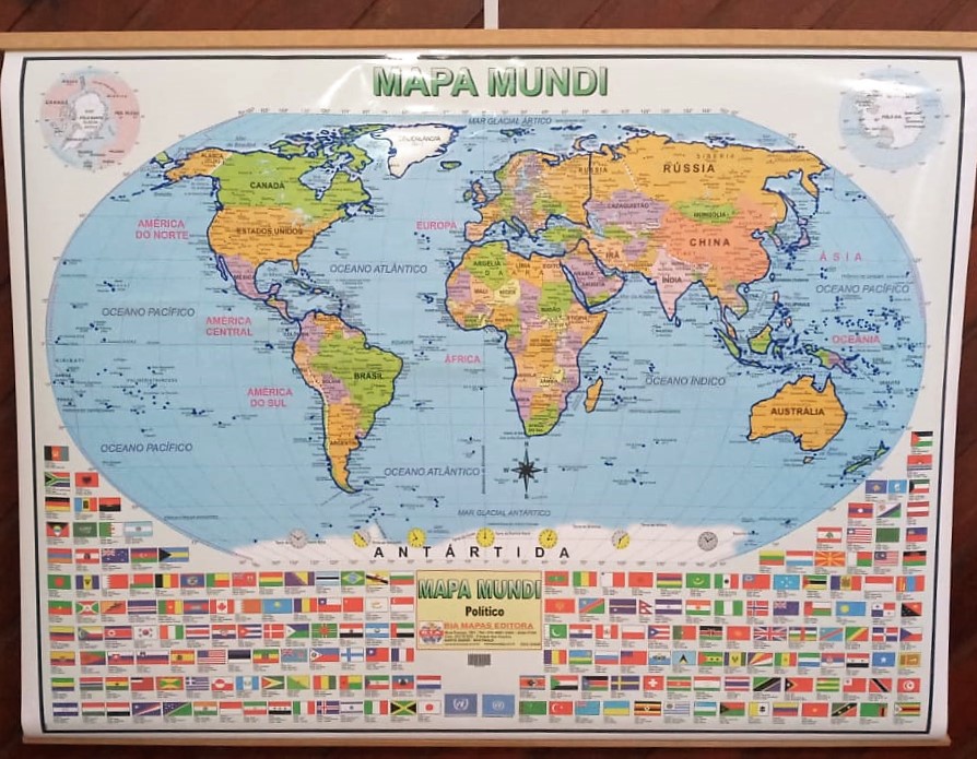 Mapa-Múndi: Mapa do Mundo e os Mapas dos Continentes