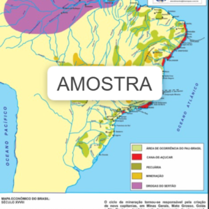 Mapa Brasil Econômico e Movimentos Nativistas