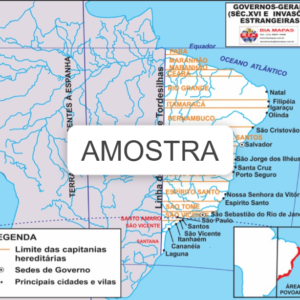 Mapa Governos Gerais e Invasões Estrageiras