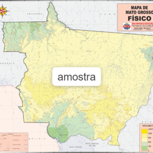 Mapa Mato Grosso Físico