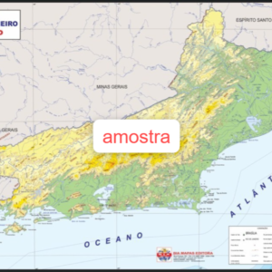 Mapa Rio de Janeiro Físico