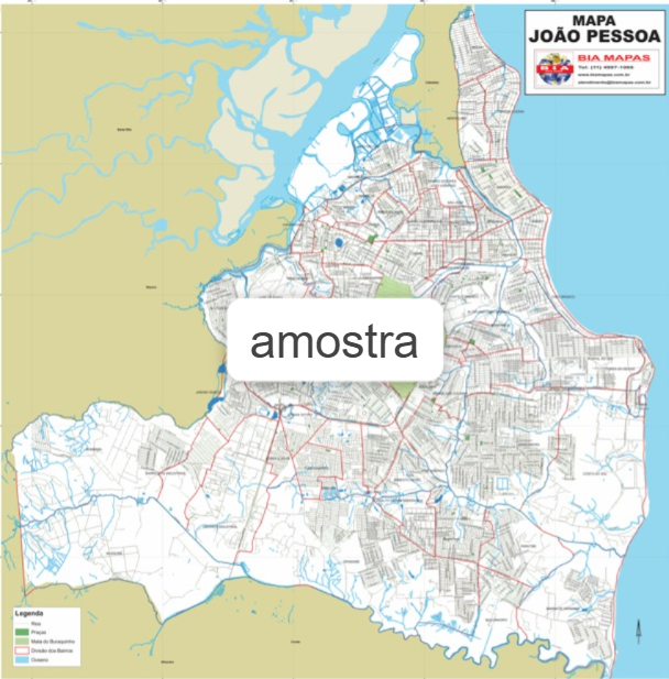 Mapa João Pessoa - PB