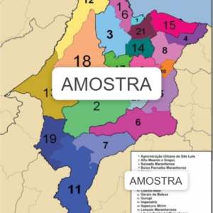 Mapa Maranhão Microregiões