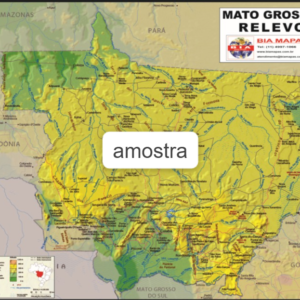 Mapa Mato Grosso Relevo