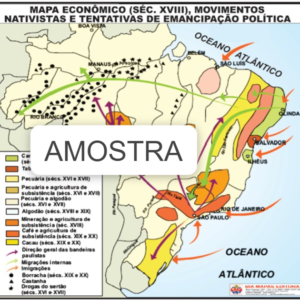 Mapa Econômico, Movimentos Nativistas e Tentativas de Emancipação do Século XVIII